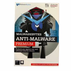 Malwarbytes Anti-Malware  Premium Protect (3-User) Brand New