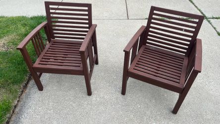 Two patio chairs
