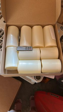 Platic Battery Operated Flameless Candles