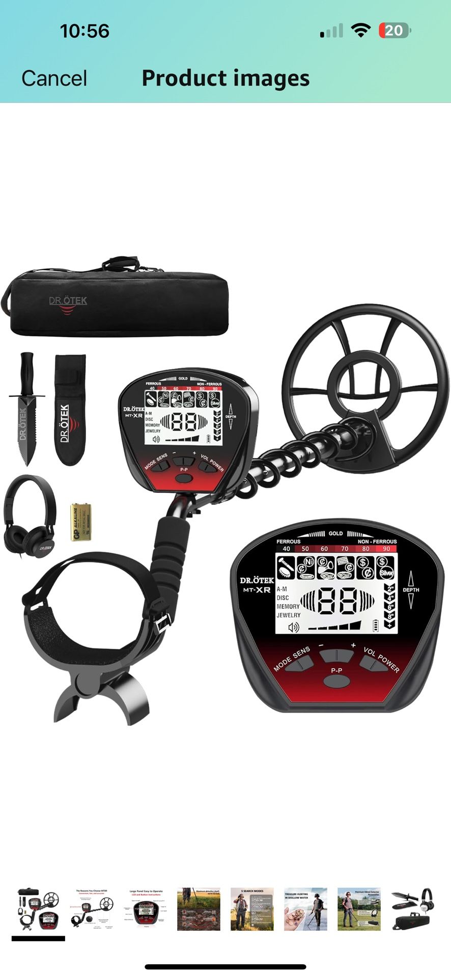 DR.ÖTEK Metal Detector for Adults Professional