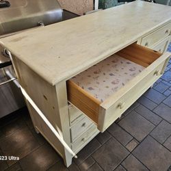 Dresser Shabby Chic White Washed Oak