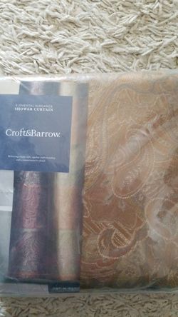 CROFT & BARROW SHOWER CURTAIN NEW
