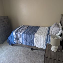 New Twin Bed End Table And Dresser