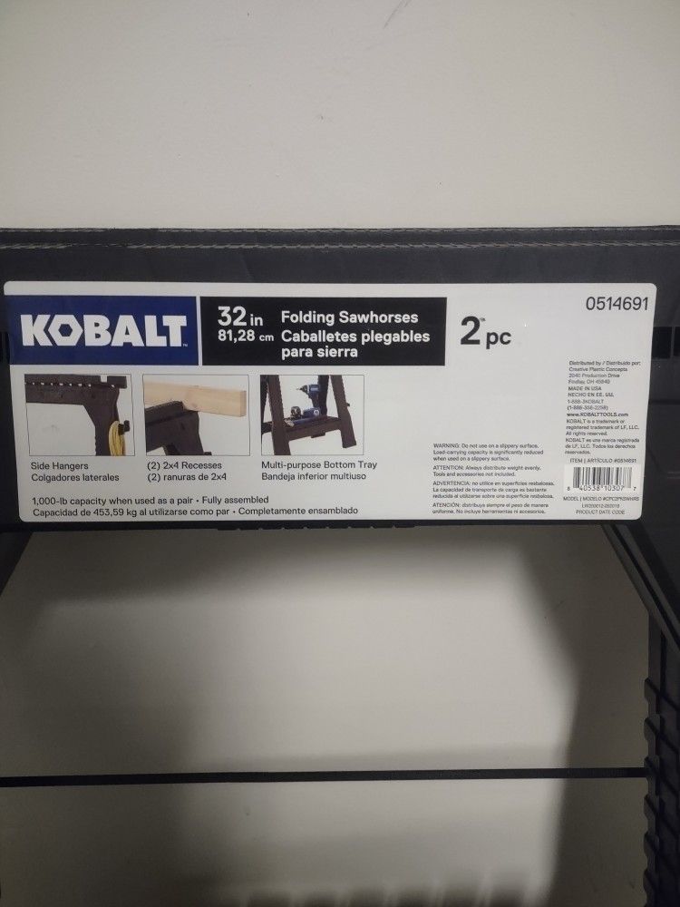 Kobalt Folding Sawhorses (2)