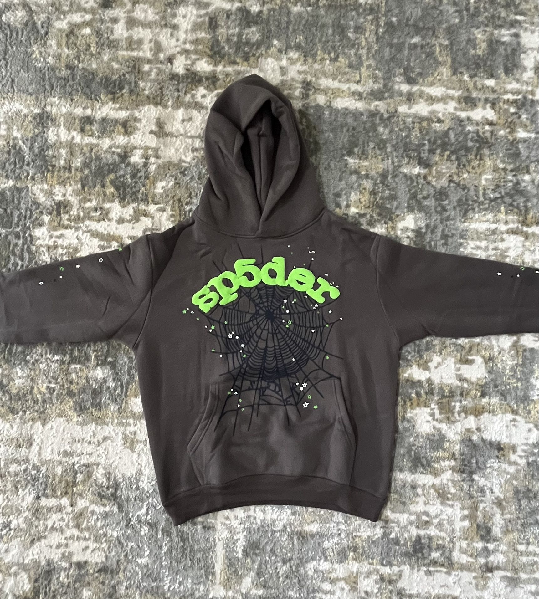 Grey/Green SPYDER hoodie size Small