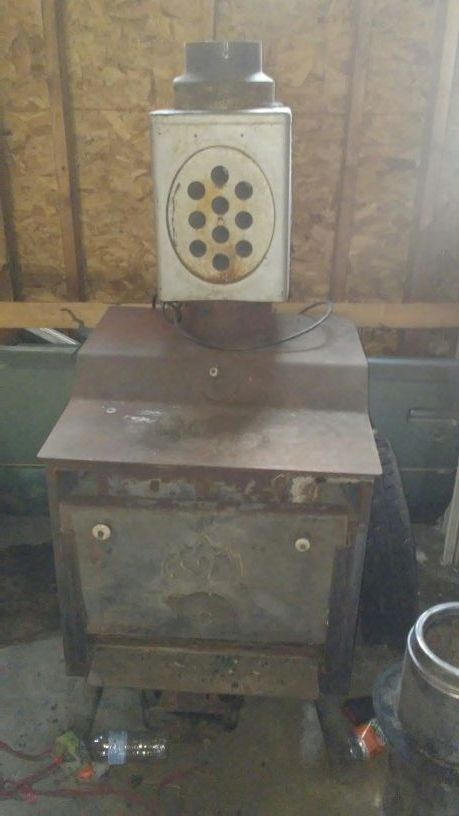 Fireplace with blower and pipe