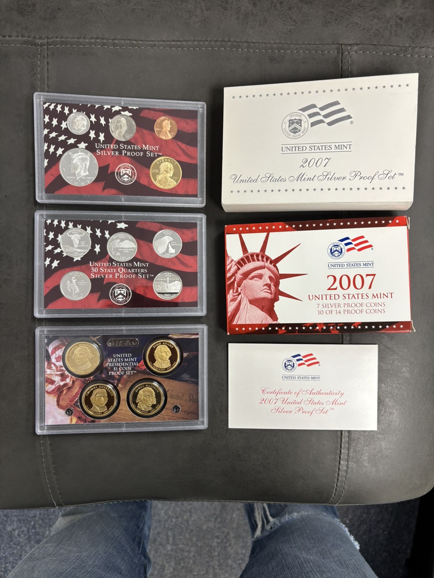 2007 U.S. Silver Proof Set in OGP -- STUNNING SILVER COINS!