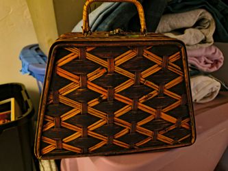 Decorative wooden purse
