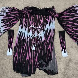 Badinka Purple Flame Outfit