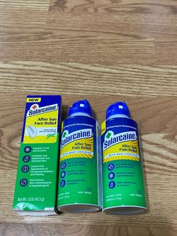 3 Solarcaine After Sun (1Face Relief, 2Pain Relief)