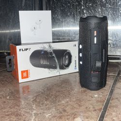 JBL Flip 7 And AirPods