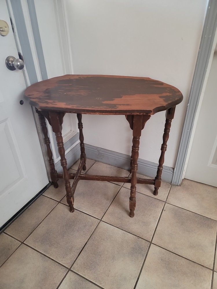 Antique  (Wood)  brown table