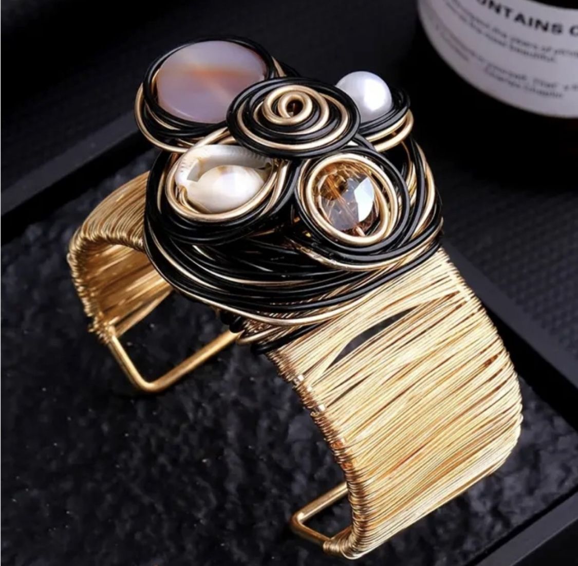 Artistic Wire Cuff Bracelet