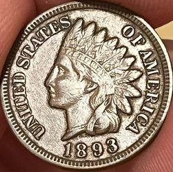 1893 Indian head cent