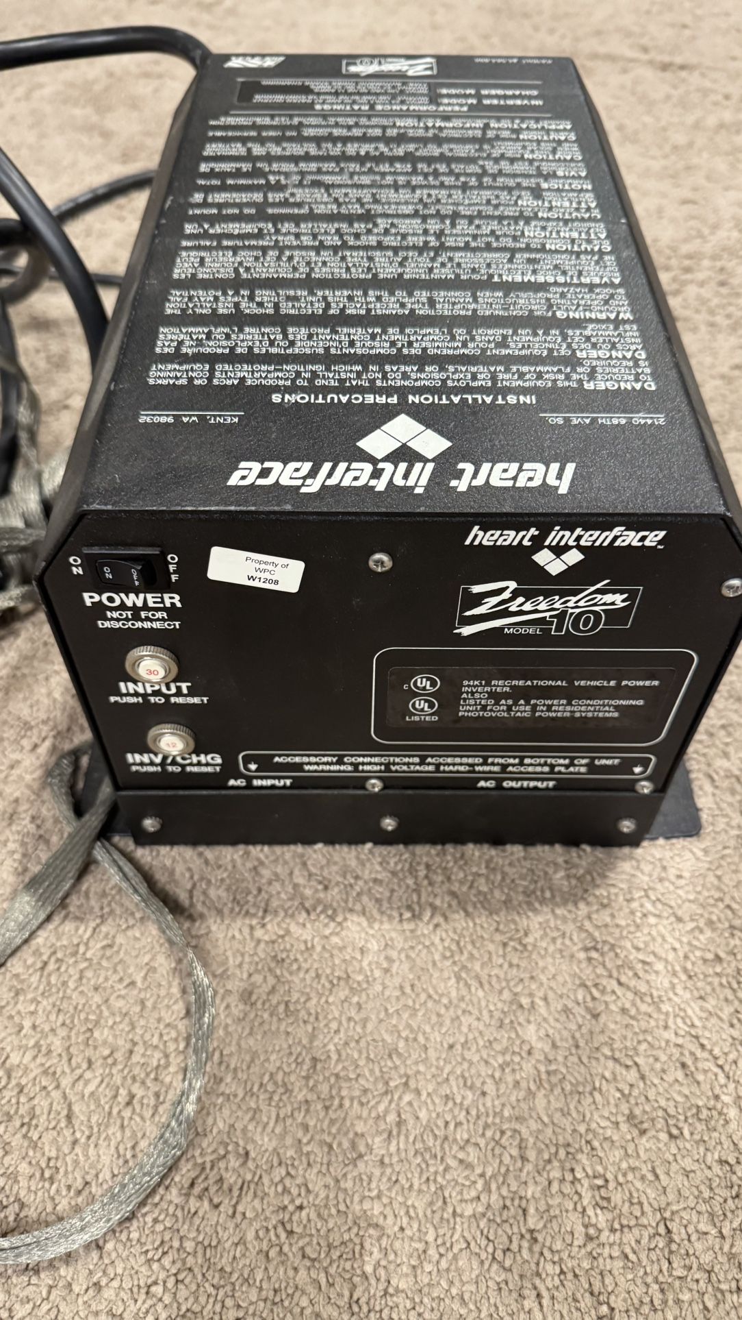 Heart Interface Inverter/charger BOAT / RV