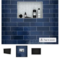 New Redi Tile Niche overall dimensions (25wx17h)  inner dimensions ( 21.75w x 13.75) Retail $132 plus tax