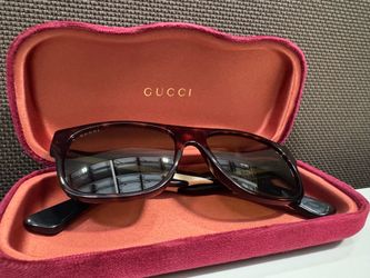 Gucci Tortoise Frame Sunglasses with Case