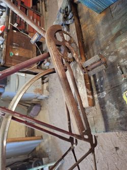 Vintage Bicycle Frame with Chainring