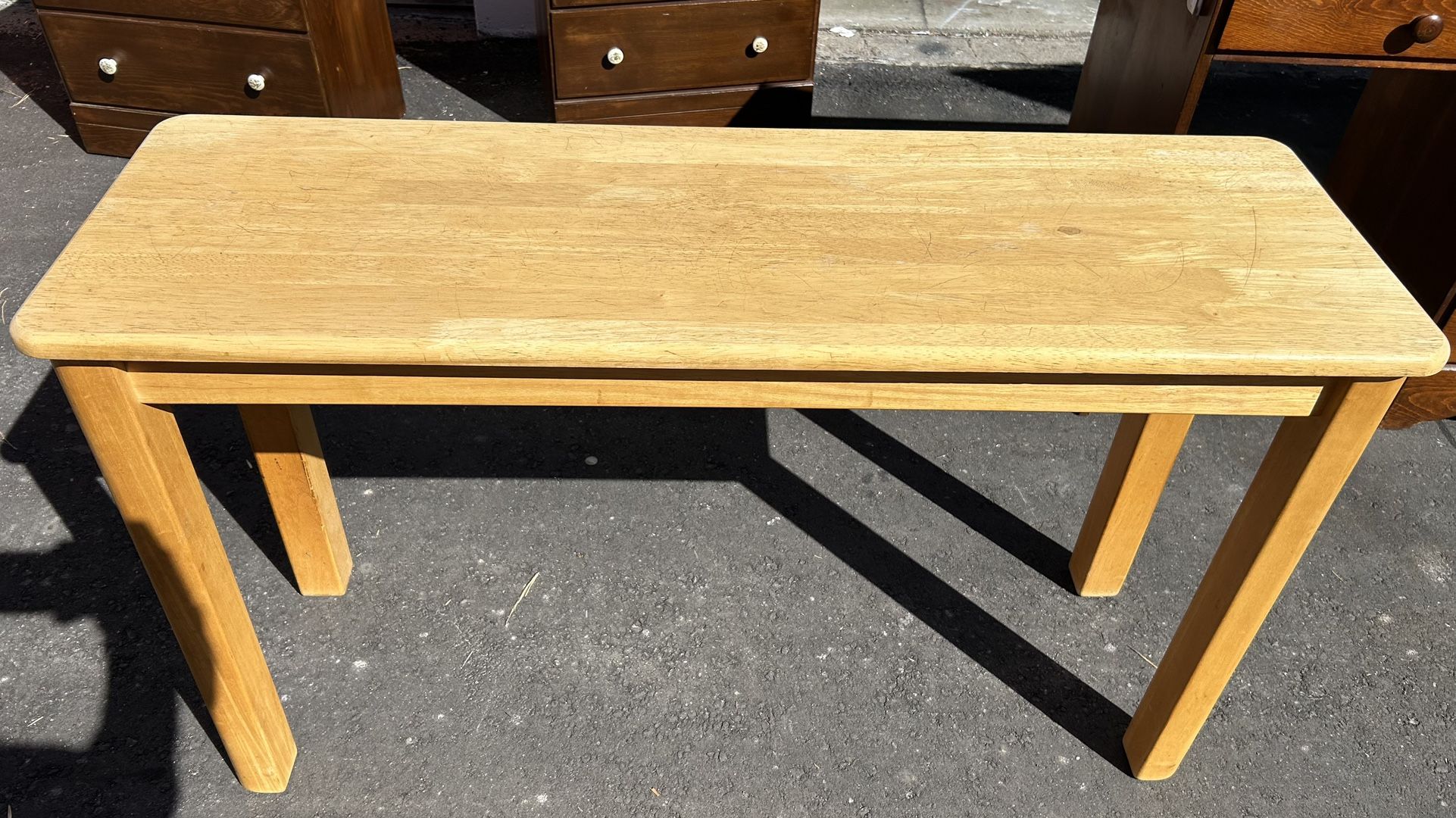 Small Entry table console table solid wood natural L46”*W15”*H27”(address in description)