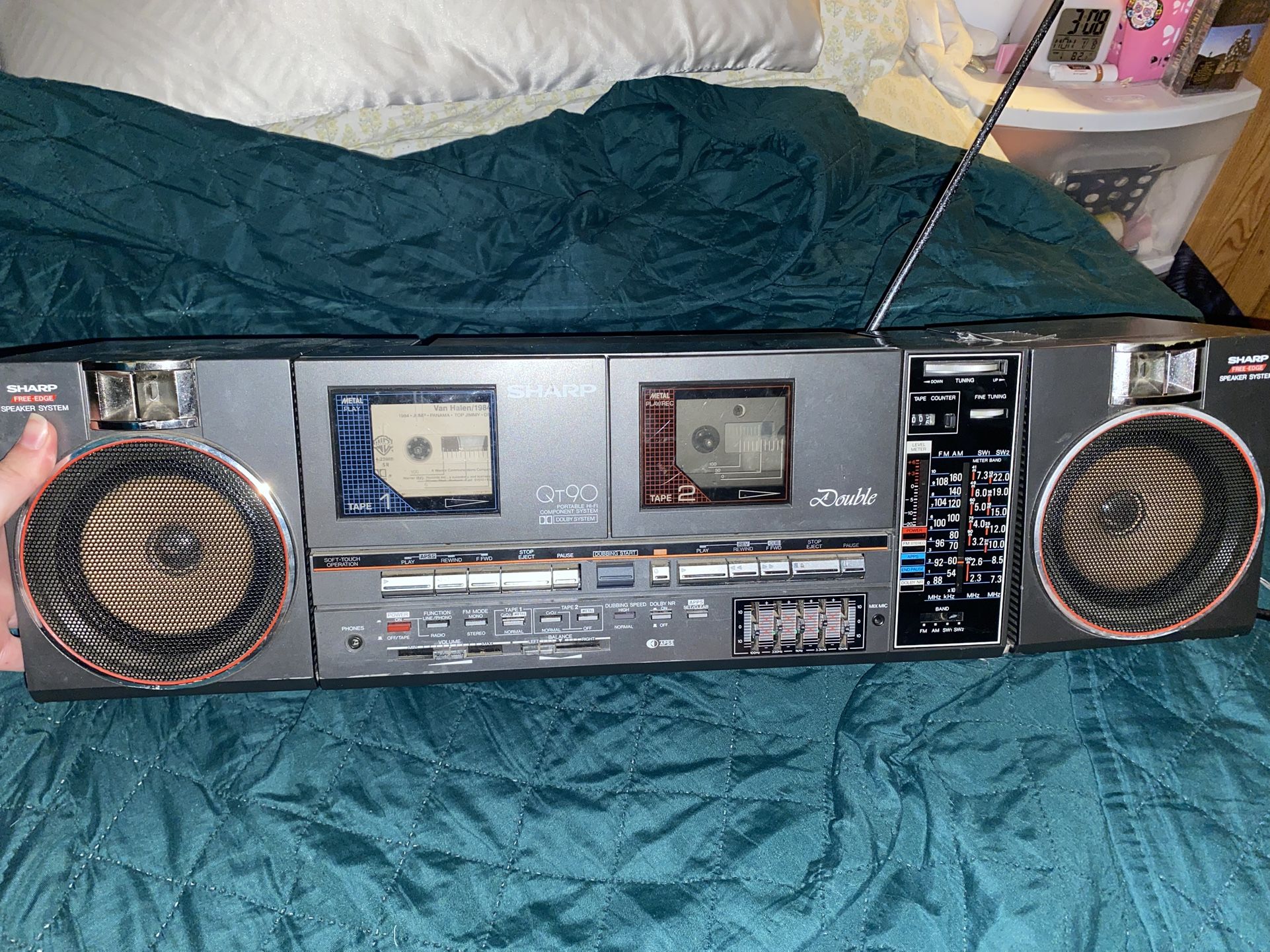 Sharp Model QT90 Vintage Boombox