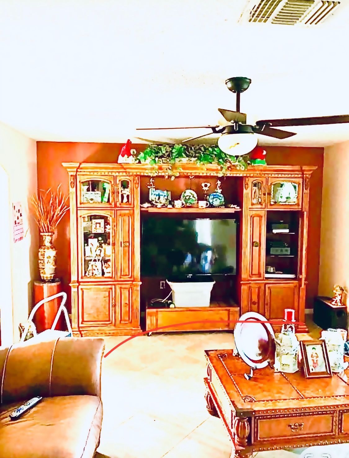 Entertainment Center And Corner Table 