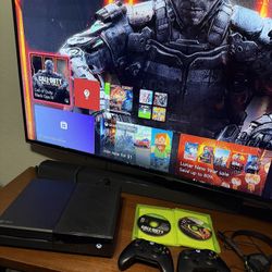 Xbox One With Two Controls 