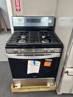 Whirlpool stainless steel 4 burner gas stove