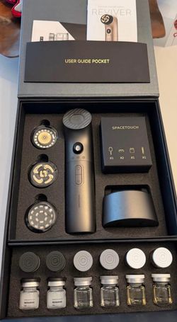 NEW SPACETOUCH REVIVER  + STEMTOX SKINCARE: red light, microneedling, EMS, stem cells