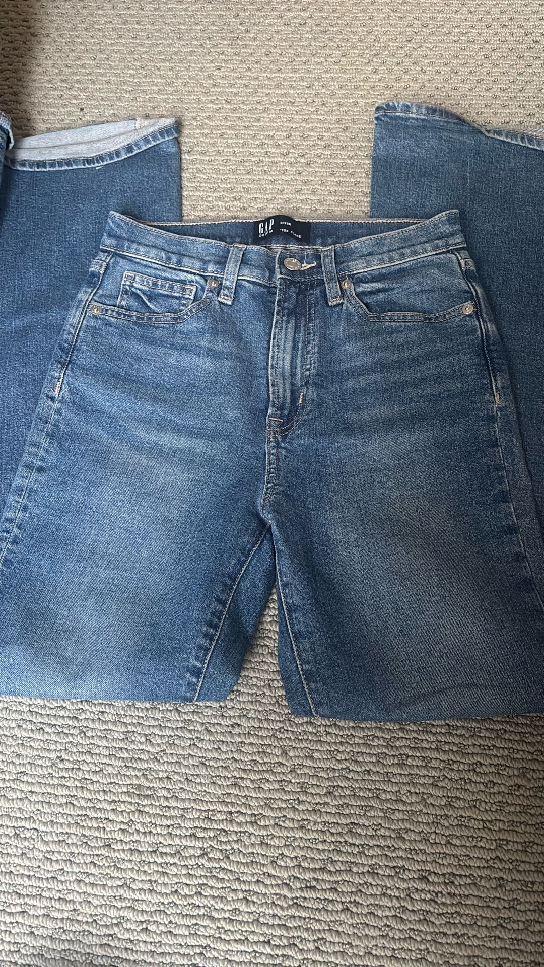 High rise 70s flare Denim Jeans