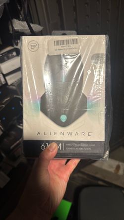 Alienware Wired/Wireless Gaming Mouse AW610M - 16000 DPI Optical Sensor, 350 Hour Rechargeable Battery, 7 Buttons, 3-ZONE 16.8m AlienFX RGB Lighting, 