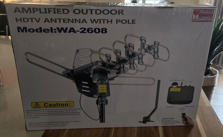 Amplified Outdoor HDTV Antenna Model: WA-2608