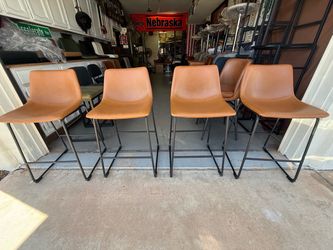 Brand new real leather counter height or Bar height Bar stools only $90 each