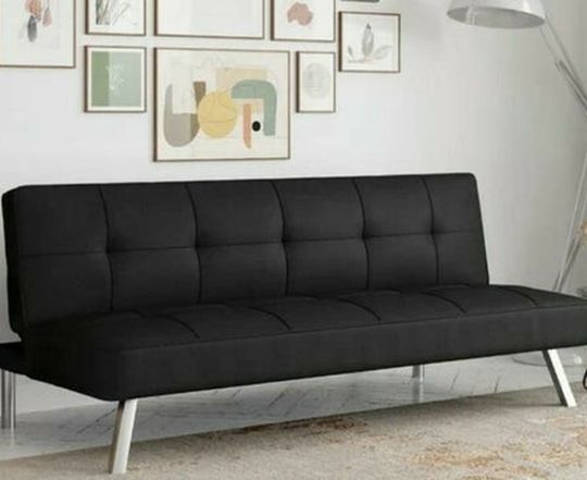 Gabby Blue Linen Futon