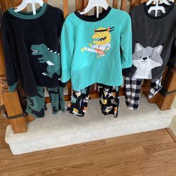 Toddler Boy Fleece Pjs Size 3T 