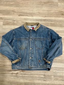 Tommy Hilfiger Vintage Jean Denim Jacket XL Collared Cropped