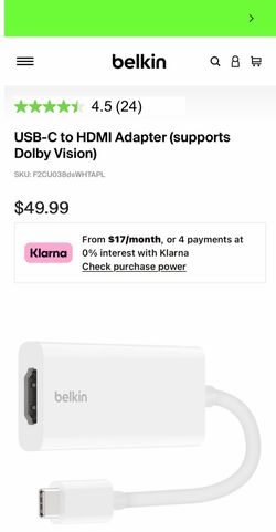 Belkin Usb-c to hdmi