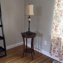 Lamp and table