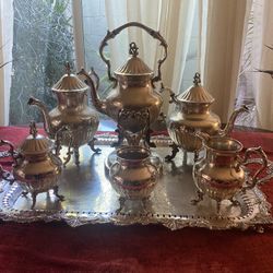 7 Piece Vintage BIRMINGHAM Tea/Coffee set (unused)