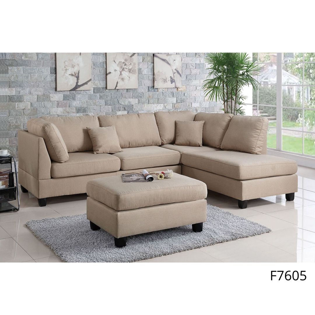 Sectional Sofa + Ottoman