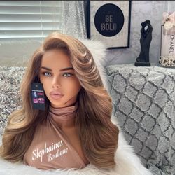 Human Hair Blended Lace Front Wig 