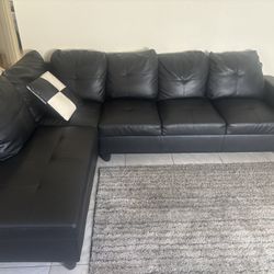 Couch with ottoman 