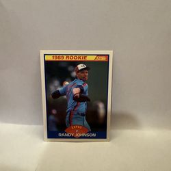 Score 1989 Rookie Randy Johnson #645 Montreal Expos Baseball Card