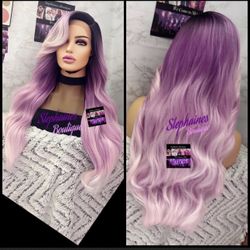Human Hair Blended Lace Front Wig 