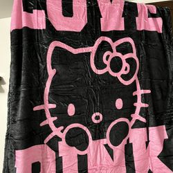 New Hello Kitty Love Pink Small Blanket 