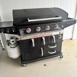 Blackstone 36” Built In Air Fryer + 3 Propane Tanks 