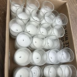 Votive Candles, Pre-Burnt 45 Total