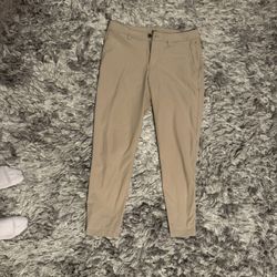 Khaki Lululemon Slim Fit Trouser Warpstreme 31x31