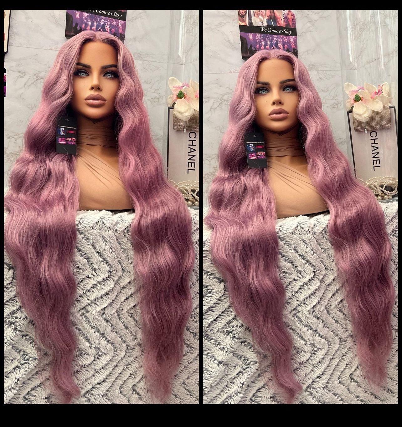 Human Hair Blended Lace Front Wig