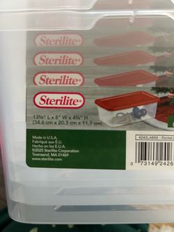 6 new sterillite containers with pid