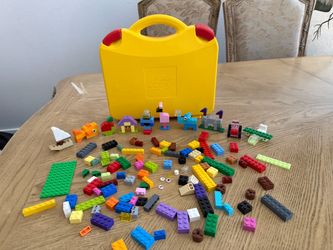 LEGO Bricks Set with Yellow Carry Case